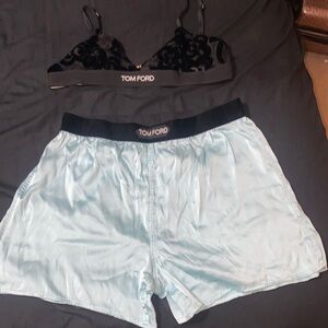 Tomford shorts and bra top